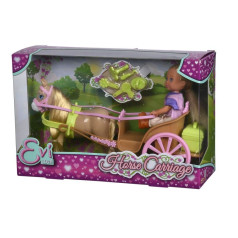Evi Love doll in a carriage