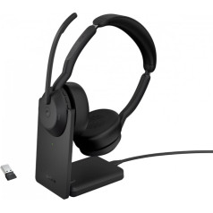 Evolve2 55 link380a ms stereo headphones with stand