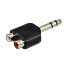 Ssq ha7 - adapteris 2 x RCA ligzda - 6.3mm stereo ligzda