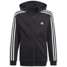 Adidas Essentials 3S Hoodie Jr ar pilnu rāvējslēdzēju GQ8900 / 164 cm