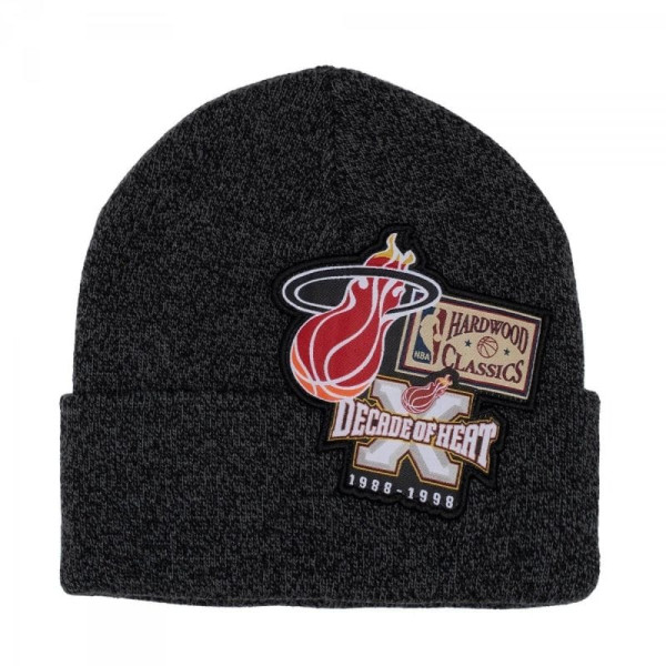 Mitchell & Ness Mitchell & Ness Miami Heat NBA XL logotips Patch Knit Hwc Heat HCFK4341-MHEYYPPPBLCK / OSFM vāciņš