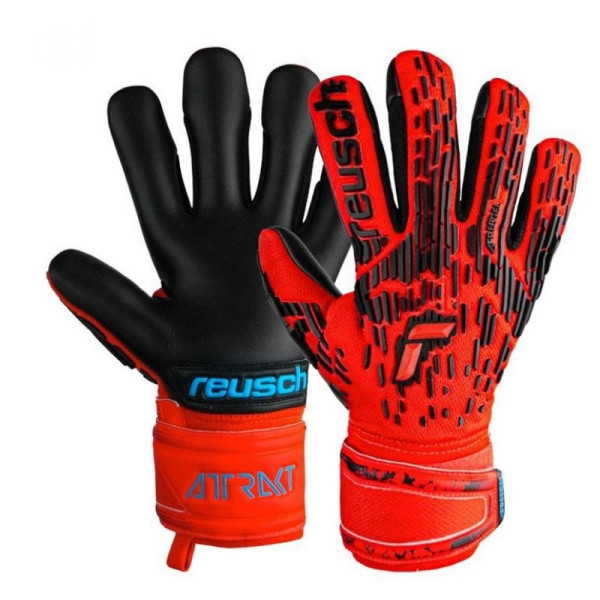 Reusch Attrakt Freegel Silver Finger Support Jr vārtsarga cimdi 5372230 3333 / 4