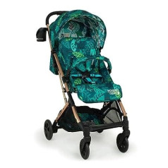 Cosatto Woosh 3 Buggy - Lightweight Pushchair from Birth to 25 kg - One-Hand, Foldable, Compact, with Telescopic Handle, Extra Large Basket, Drink Holder & Rain Cover (Midnight Jungle)