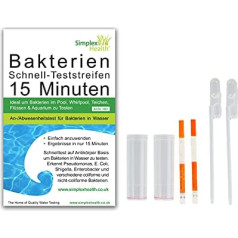 Bacteria Water Test Quick Test for Drinking Water (2 Tests) 15 Minutes