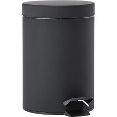 Zone Denmark Solo Rubbish Bin, Stainless Steel, Black, 25 cm