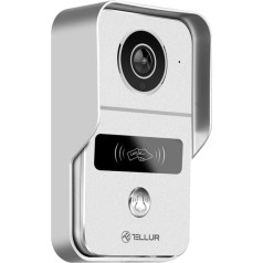 Tellur Smart WiFi Video DoorBell 1080P, Unlock function, Indoor chime, grey