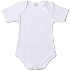 Ellepi AF891 Warm Cotton Baby Bodysuit with Short Sleeves (Pack of 6)