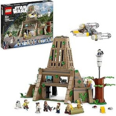 LEGO 75365 Star Wars: New Hope Rebel Base uz Yavin 4 ar 10 mini figūriņām, tostarp Lūku Skaivokeru, princesi Leiju, Čevbaku, plus 2 droīdu figūrām, Y-Wing Starfighter un komandu telpu