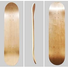 ybaymy 2 Pack Blank Skateboard 31 x 8 Inch 7 Layer Maple Wood Blank Concave Skateboards Wood Maple Natural Skateboard Deck Board DIY for Teenagers Adults Beginners
