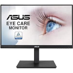 ASUS Eye Care VA229QSB | 21,5 collu Full HD monitors | Bezrāmju, ergonomisks, TÜV sertificēts, zilas gaismas filtrs, FreeSync | 75 Hz, 16:9 IPS panelis, 1920 x 1080 | DisplayPort, HDMI, D-Sub, USB centrmezgls