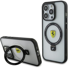 Ferrari Ring Stand MagSafe Back Case Aizsargapvalks Priekš Apple iPhone 15 Pro