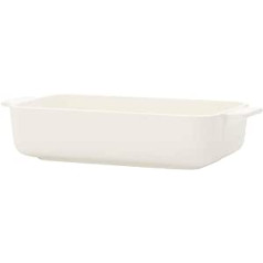 Villeroy und Boch Clever Cooking Rechteckige Backform, 24 x 14 cm, Premium Porzellan, Weiß