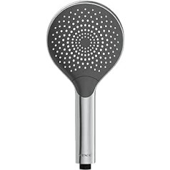 WENKO Water-Saving Shower Head, Water-Saving Universal Hand Shower, Shower Head with Sustainable Water-Saving System, Save 40% Water with Full Comfort, Shower Head Diameter 12 cm, ABS Chrome-Plated