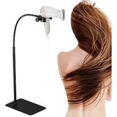 Linkidea Lazy Hair Dryer Stand, 360 Degree Rotating Hair Dryer Holder, Hands-Free, Height Adjustable Hair Dryer Stand with Heavy Base for Home Salon (L-120cm)