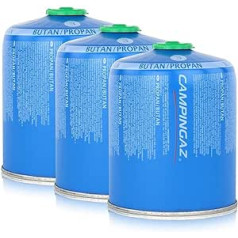 Campingaz Valve Gas Cartridge CV470 Plus 450g Butane/Propane Gas (Pack of 3)