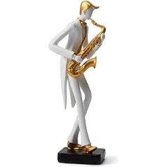 Amoy-Art Sculpture Musician Figures Gift Music Arts Statue Polyresin Decoration 26 cm