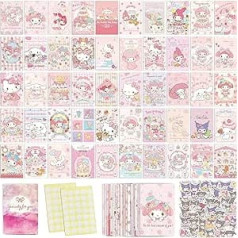 ArtBiz 160 gabalu anime sienas kolāžu komplekts estētiski attēli rozā anime fotoattēlu kolekcija pusaudžu meitenēm Manga izdrukas jauki plakāti guļamistabas estētiskam