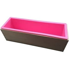 107g Silicone Mould with Wooden Box for DIY Soap