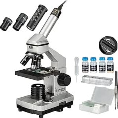 Bresser Junior Microscope Set Biolux DE 40x-1024x For Children And Adults With High Magnification Including USB Camera And Extensive Accessories