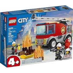 LEGO City ugunsdzēsības kāpņu kravas automašīnas 60280 celtniecības komplekts; Jautrs ugunsdzēsēju rotaļlietu būvēšanas komplekts bērniem, jauns 2021 (88 dab.)