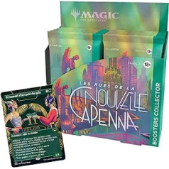 Magic The Gathering Les Streets of the New Capenna 12 pastiprinātāji un prezentācijas karte C95261010 daudzkrāsaina