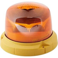 HELLA 2XD 012 480-301 LED-Rotating Beacon - MiniRay 2.1 - 12/24V - Yellow - Bolted - Yellow - Cable: 200mm - Plug: Blade Terminal