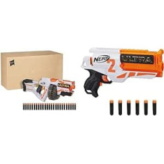 Nerf Ultra One Motorised Blaster in Recyclable Packaging & Ultra Two Motorised Blaster - Quick Reload from Back - Includes 6 Nerf Ultra Darts - Compatible with Nerf Ultra Darts Only