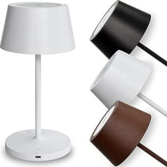 charlique® Dinner Light 2 Mini, перезаряжаемая светодиодная настольная лампа белого цвета, настольная лампа с небольшой батареей, беспроводная связь с 