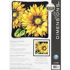 Izmēri Needlecrafts Maße Dramatische Sonnenblume Tapisserie komplekts, 71–20083, verschieden, viens izmērs