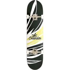 Crandon SKC-800-BRANCH Professionelles Skateboard, komplett aus kanadischem Ahornholz, 7 Schichten, Maße 8 in x 31,50 Zoll, Räder 52 mm, geeignet für alle Menschen.