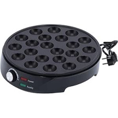 Zerodis 22-Hole Octopus Ball Maker, Portable No-Stick Mini Electric Takoyaki Maker Multifunctional Non-Stick Baking Machine EU Plug 1000 W 220-240 V (EU Plug)