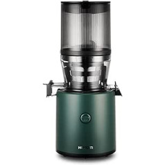 HUROM Slow Juicer | Juicer Vegetable and Fruit | H320N | Electric Cold Press | Quiet Motor | Easy to Clean | with Large Container and Strainer Filter | 2L | 200 Watt | BPA Free | Dark Green