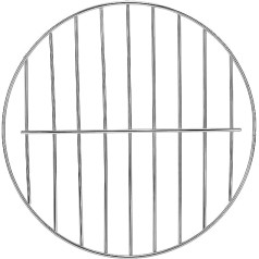 Round BBQ Grill Grid 28 cm, Steel Mesh Round Grill Net, Multi-Purpose Grill Tray Stainless Steel Cross Wire Round Damping Cooling Rack (Diameter: 11 Inches)