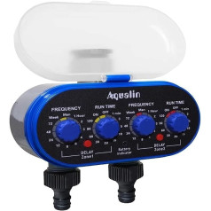 Aqualin Garden Irrigation Computer with Two Outputs Irrigation Timer