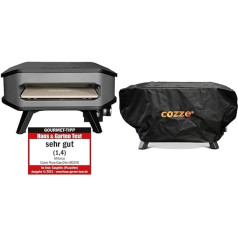 Cozze® gāzes picas cepeškrāsns Mobilā picas krāsns Picas akmens gāzes grils regulējams līdz 400° un 333 vāciņš Cozze cepeškrāsns aizsargvāciņš 90348/90349