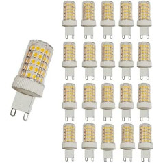 20 Stück G9 10W LED lampa 1000lūmeni 100W halogēna lampa Äquivalente Warmweißes 3000k AC 220-240V G9 Birne Nicht dimmbar