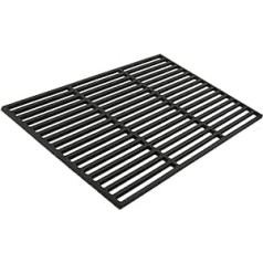 BBQ-TORO Cast Iron Grill Grate, Solid and Enamel, Different Sizes to Choose From, for Charcoal Grill, Gas Grill and More, 45 x 26 cm