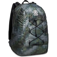 Backpack Invicta, Camo Green I, Modern