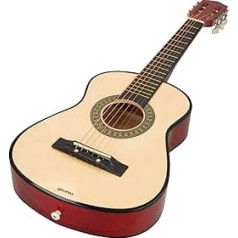 WOOMAX 49367 Woomax Wooden Guitar 76 cm + 3a