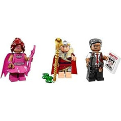 LEGO King TUT, Batgirl Pink un komisāra Gordona Betmena minifigūras