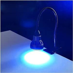 IBERSA UV-LED-Schwarzlicht, UV-härtende UV-Lampe Spotlicht 405nm 395nm 365nm Clip-on schattenloser Kleber grüner Ölbildschirm Telefonreparatur Leiterplattenlötmittel (Izmērs: 1 UK, Krāsa: 365)