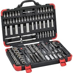 Vigor Socket Spanner Set (172 Pieces, incl. Reversible ratchet, extensions, various socket wrenches and bits) V2461N