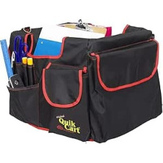 dbest produkti Quik Cart Bags Caddy Organizer Skolotāju Tote Mobile Tool Storage Auduma pārsega soma melna