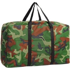 Handy Storage Bag Extra Large Waterproof Heavy Duty 600D Oxford Jumbo Storage Bag with Web Handle Underbed Bag for Blankets/Bedding, 85 x 55 x 33 cm, camouflage