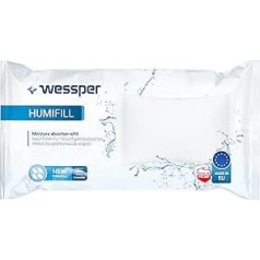 Wessper Humifill Classic gaisa sausinātāja uzpildīšanas pakotne, istabas sausinātājs piemērots visiem absorbētājiem, mitruma aizbāžņi automašīnām, birojiem, pagrabiem, noliktavām, dzīvojamām telpām, 20 gab., 250 g