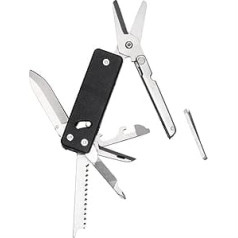 ROXON KS2E Elite Multifunction Pocket Knife with Large Scissor Tool, G10 Handle and Pocket Clip, 13 Functions in 1 Tool, Good for Camping/Backpack/Emergencies/ED