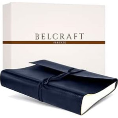 Belcraft Tivoli Recycled Leather Photo Album, Handmade in Classic Italian Style, Gift Box Included, A4 (23x30cm) Ocean