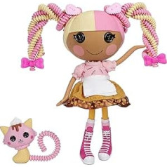 Lalaloopsy Silly Hair Doll Scoops vafele ar mājdzīvnieku "kaķi" - 33 cm saldējuma matu veidošanas lelle ar krāsainiem matiem un 11 piederumiem, atkārtoti lietojamā salona rotaļu komplektā — ekskluzīvs Amazon