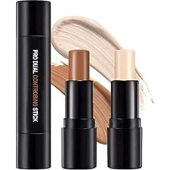 Onlyoily Contour Pen Highlighter, Concealer Contouring and Highlighter in One, 2 Colour Make-up Concealer Contouring Pen, Bronzer, Contour Pen and Highlighter Make-up for all Skin Types