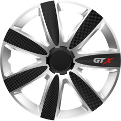 GTX oglekļa melns un sudrabs 16" rumbas vāciņš